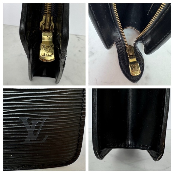 Louis Vuitton Black Epi Leather Zip Clutch - Picture 3 of 15